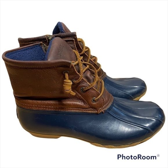 Sperry Duck Boots Sz 11 Women’s Waterproof Rubber Rain - Picture 3 of 9